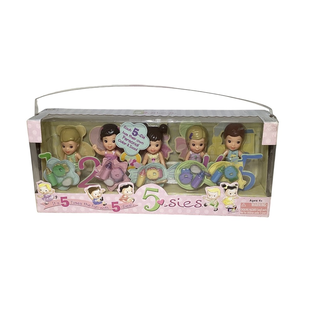 MGA 5-Sies Brothers & Sisters Doll Set Vintage 2004 New quintuplets retired